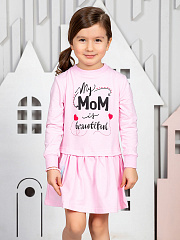 Платье "Моя мама красавица" - Размер 104 - Цвет розовый - Картинка #1
